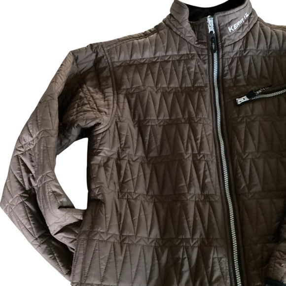 Kerrits Equestrian Brown Quilted Riding Jacket Zip Up Women's Size Large - Picture 9 of 16
